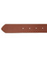 Men's Logo Ribbon with Leather Trim Belt