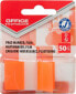 Фото #1 товара Канцелярский набор Office Products Zakładki индексирующие, PP, 25x43 мм, 1x50 карт., блистер, оранжевые
