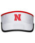 Men's White Nebraska Huskers Daybreak Adjustable Visor