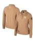 Women's Tan Oklahoma Sooners OHT Military-Inspired Appreciation Sand Tatum Quarter-Snap Raglan Jacket