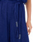 ფოტო #5 პროდუქტის Women's Glitter-Chiffon Blouson Wide-Leg Jumpsuit