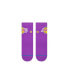 ფოტო #3 პროდუქტის Men's Los Angeles Lakers Logo Quarter Socks