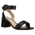 Фото #3 товара CL by Laundry Blest Block Heels Ankle Strap Womens Black Dress Sandals IT001TXW