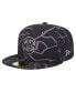 Фото #1 товара Men's Black Chicago Cubs Logo Fracture 59FIFTY Fitted Hat