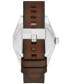 Фото #3 товара Men's Scraper Quartz Stainless Steel Watch 43mm