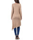 ფოტო #2 პროდუქტის Women's Long Sleeve Knee Length Tunic Top