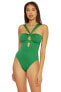 Фото #1 товара Becca by Rebecca Virtue Color Code Rylie Convertible One-Piece Grass Size SM