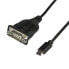 Фото #2 товара StarTech.com USB C to Serial Adapter Cable 16" (40cm) - USB Type C to RS232 (DB9) Converter Cable - USB-C Serial Cable for PLCs - Scanners - Printers - Male/Male - Windows/Mac/Linux - Black - 0.4 m - USB C - DB-9 - Male - Male