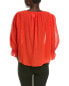 Фото #2 товара Velvet By Graham & Spencer Gauze Blouse Women's Red S