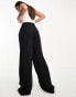 ASOS DESIGN Tall casual wide leg trouser in black