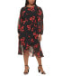 Фото #1 товара Plus Size Montreux Floral Print Midi Dress