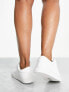 ASOS DESIGN Wide Fit Drama trainers in white