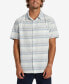 Фото #1 товара Men's Oxford Stripe Classic Short Sleeve Shirt