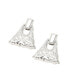 ფოტო #1 პროდუქტის Women's Dented Drop Earrings