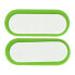 Cable organizer Blow - self-adhesive with 5 clips green - 2pcs.
