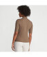 ფოტო #1 პროდუქტის Women's Wide Rib Mock Turtleneck