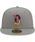 Фото #3 товара Men's Gray Boston Red Sox Color Pack 59FIFTY Fitted Hat