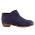 Softwalk Rocklin S1457-400 Womens Blue Narrow Leather Ankle & Booties Boots 6