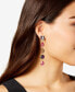 ფოტო #3 პროდუქტის Mixed Stone Linear Drop Earrings, Created for Macy's