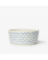 Dog Sketched Wave Bowl Blue - Large