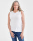 Фото #1 товара Women's Sleeveless Shell Sweater Top, Created for Macy's