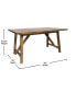 Carroll Wooden Dining Table With Trestle Style Base