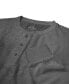 ფოტო #3 პროდუქტის Men's Oversized Waffle-Knit Thermal Henley Shirt