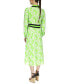 Фото #9 товара Women's Palm Printed Belted Midi Dress