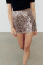 Sequinned miniskirt