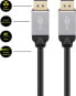 Фото #5 товара Goobay DisplayPort Connection Cable - 3 m - DisplayPort - DisplayPort - Male - Male - Black