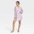 Фото #1 товара Women's Balloon Sleeve Mini Dress - A New Day Cream/Purple Floral M