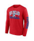 Men's Red, Royal New England Patriots Throwback T-shirt Combo Set