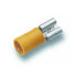 Cimco 180234, Butt connector, Straight, Female, Yellow, Polyamide, Nylon, Steel, Tin-plated steel
