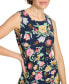 Фото #5 товара Women's Floral-Print Round-Neck Dress