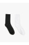 Фото #7 товара Basic 2'li Soket Çorap Seti Çok Renkli