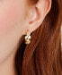Фото #4 товара Gold-Tone Love You, Mom Crystal Small Huggie Hoop Earrings, 0.5"