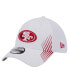 Men's White San Francisco 49ers Active 39Thirty Flex Hat Белый, M/L - фото #1