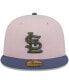 Фото #2 товара Men's Pink, Blue St. Louis Cardinals Olive Undervisor 59FIFTY Fitted Hat