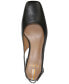 Terra Snip-Toe Slingback Block-Heel Pumps