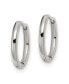 ფოტო #3 პროდუქტის Stainless Steel Polished Hinged Hoop Earrings