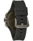 ფოტო #3 პროდუქტის Men's Precisionist X Black EPDM Rubber Strap Watch 44.5mm