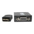 Фото #7 товара Tripp P131-06N HDMI to VGA with Audio Converter Cable Adapter for Ultrabook/Laptop/Desktop PC - (M/F) - 6-in. (15.24 cm) - 0.15 m - HDMI - HD15 - 3.5mm - Male - Female - 1920 x 1200 pixels