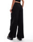 Accessorize wide leg beach trouser in black Черный, XL - фото #3