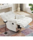 Фото #7 товара 360 Degree Swivel Fabric Single Sofa Heavy Duty Reclining Chair For Living Room, Cream