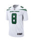 Men's Aaron Rodgers White New York Jets Game Jersey