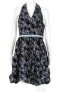 Maggy London Women's Dress (Black/Blue Marine) Sz. 10 US 152494