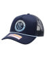 Фото #3 товара Men's Navy New York City FC Atmosphere Trucker Adjustable Hat