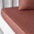 Fitted bottom sheet TODAY Essential Terracotta 140 x 200 cm
