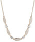 Silver-Tone Pavé & Crystal Statement Necklace, 16" + 3" extender