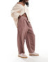 Фото #3 товара ASOS DESIGN cord balloon trousers in mink